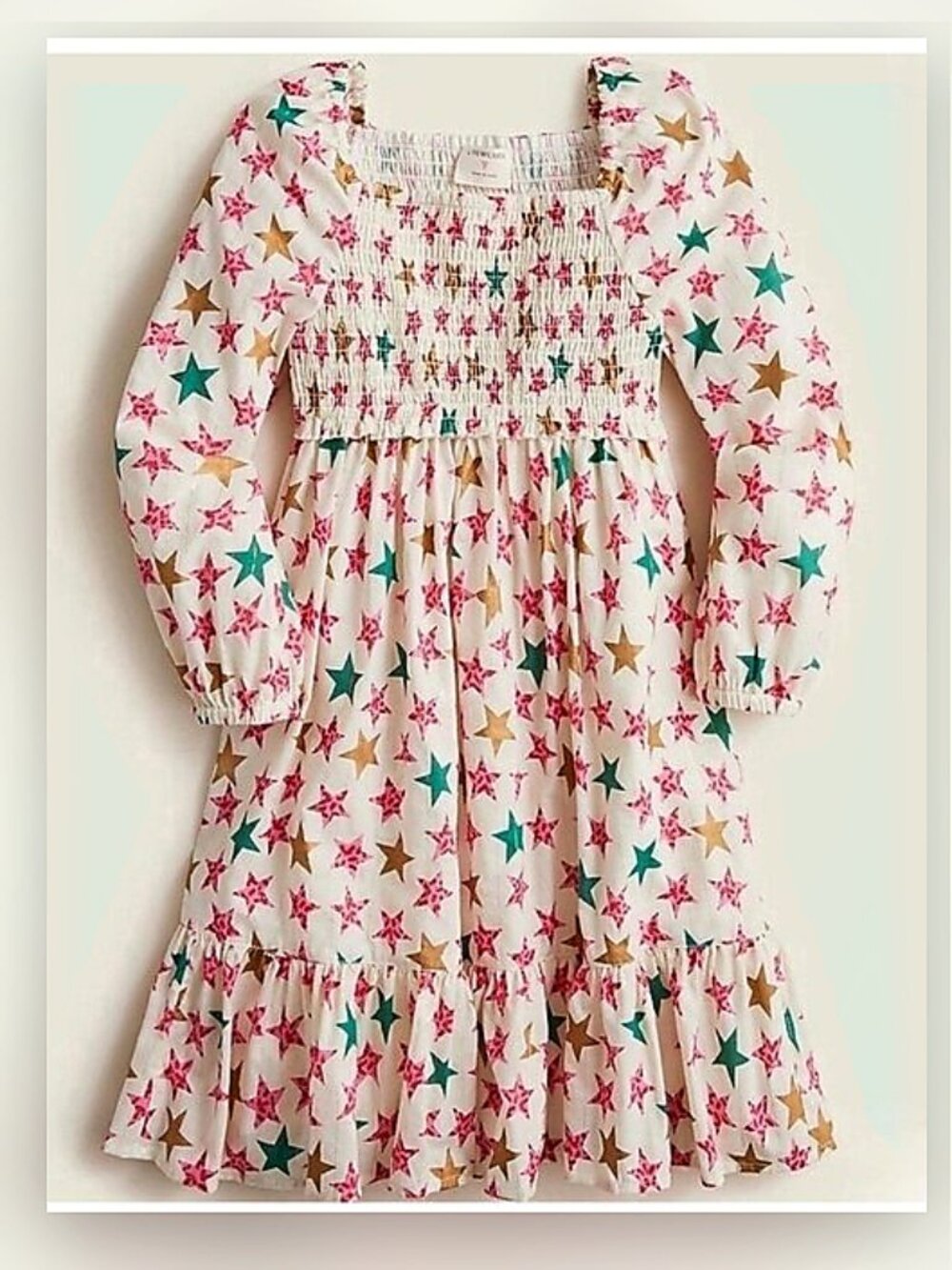 Jcrew Crewcuts Girls Sparkle Stars Dress Size 3Y